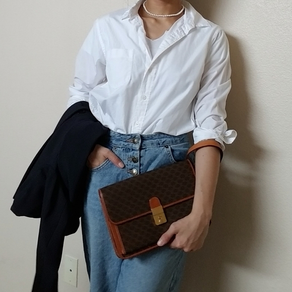 ❗SOLD❗Old celine triomphe monogram clutch bag - Picture 8 of 8